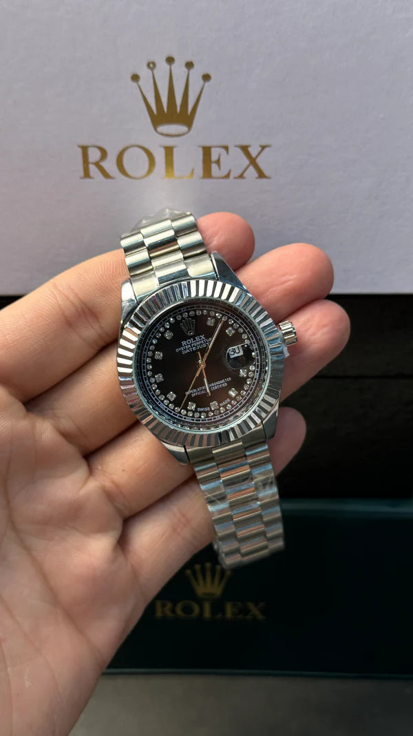 Rolex Oyster Perpetual | Black Dial with Date Adjuster