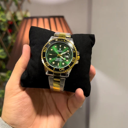 Rolex Oyster Perpetual | Premium Green and Gold with Date Adjuster